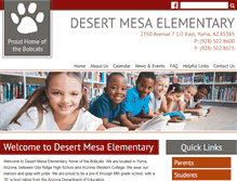 Tablet Screenshot of desertmesa.yuma.org